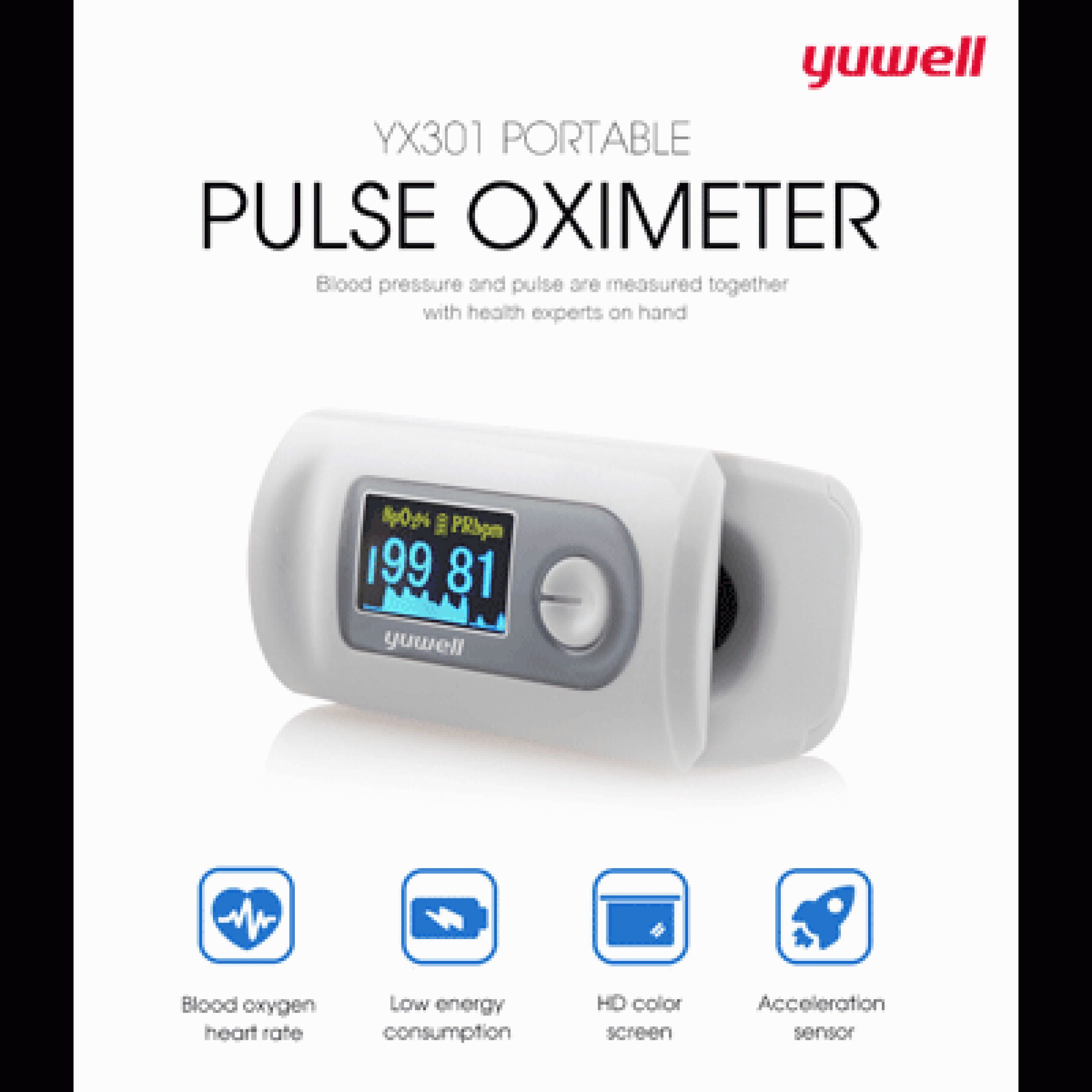 Pulsómetro Xiaomi Yuwell YX301