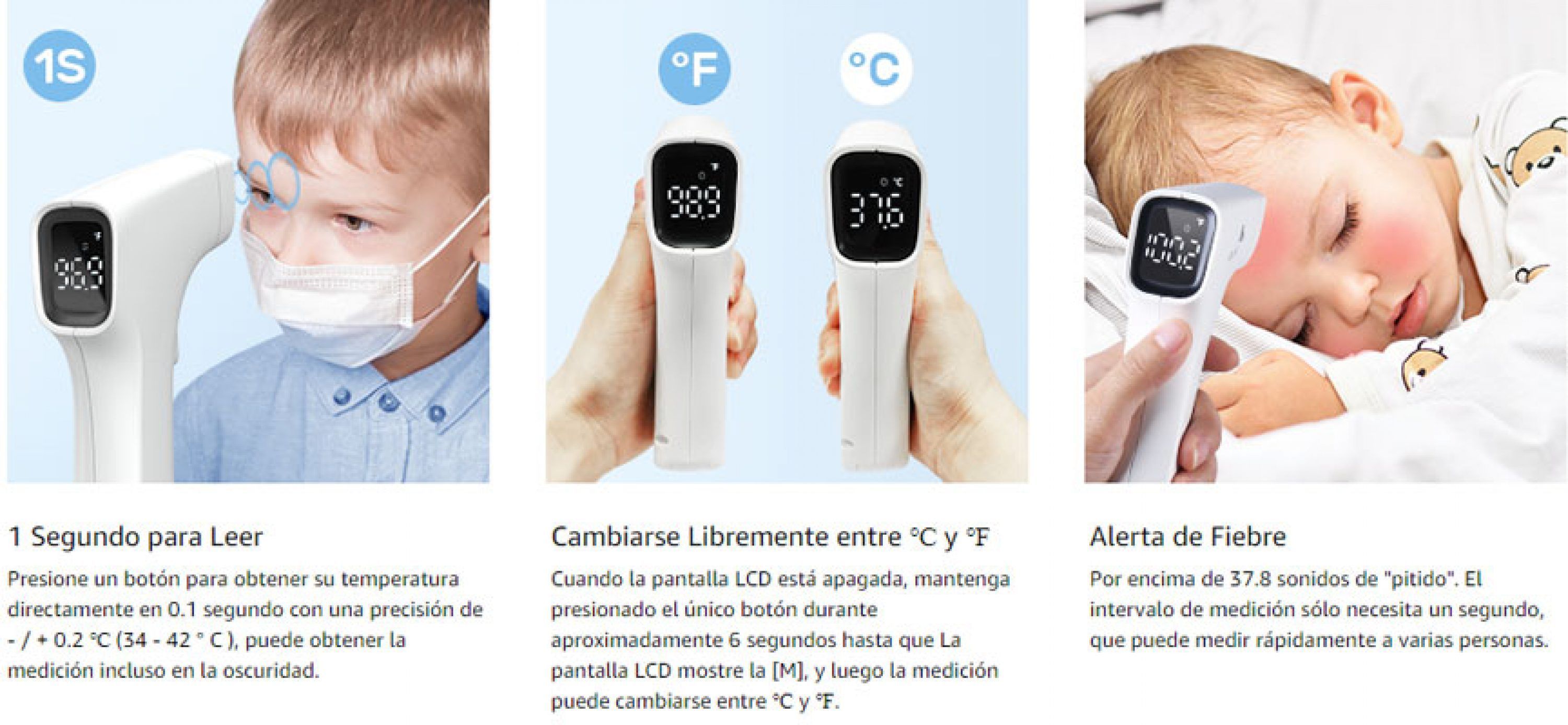 Termómetro digital de frente por infrarrojos CocoBear