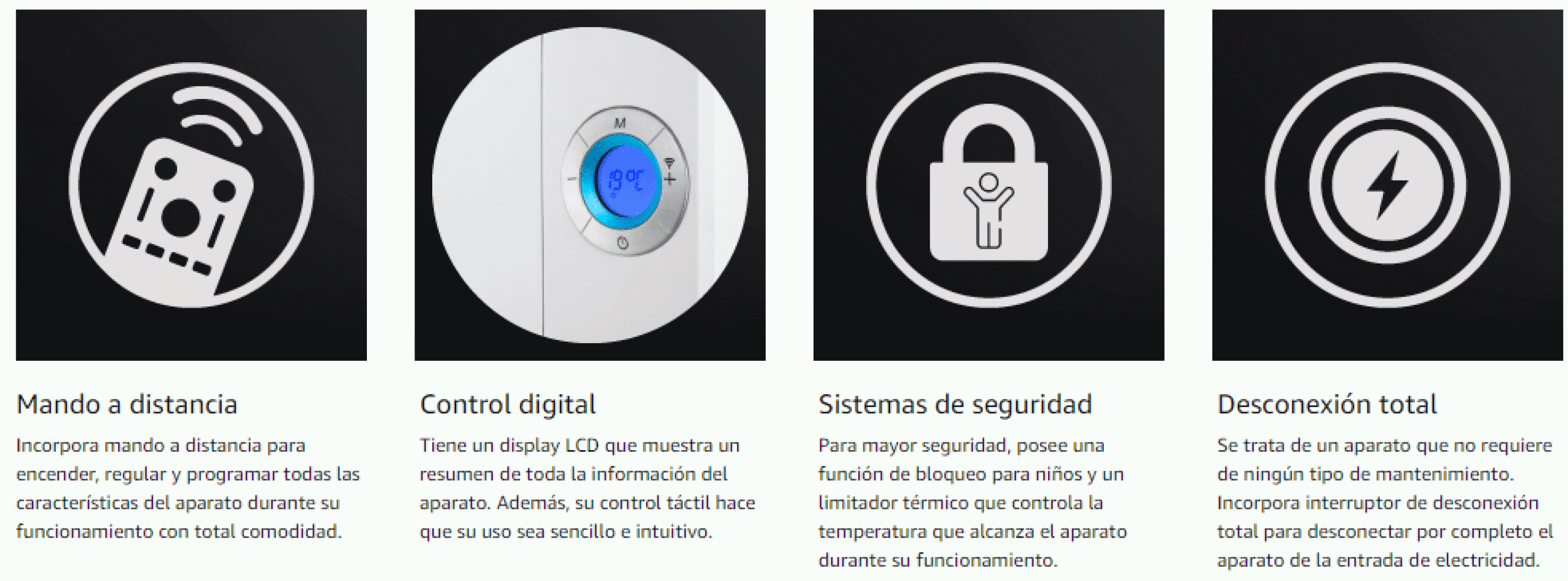 Emisor térmico de bajo consumo con wifi Orbegozo RRW 2000
