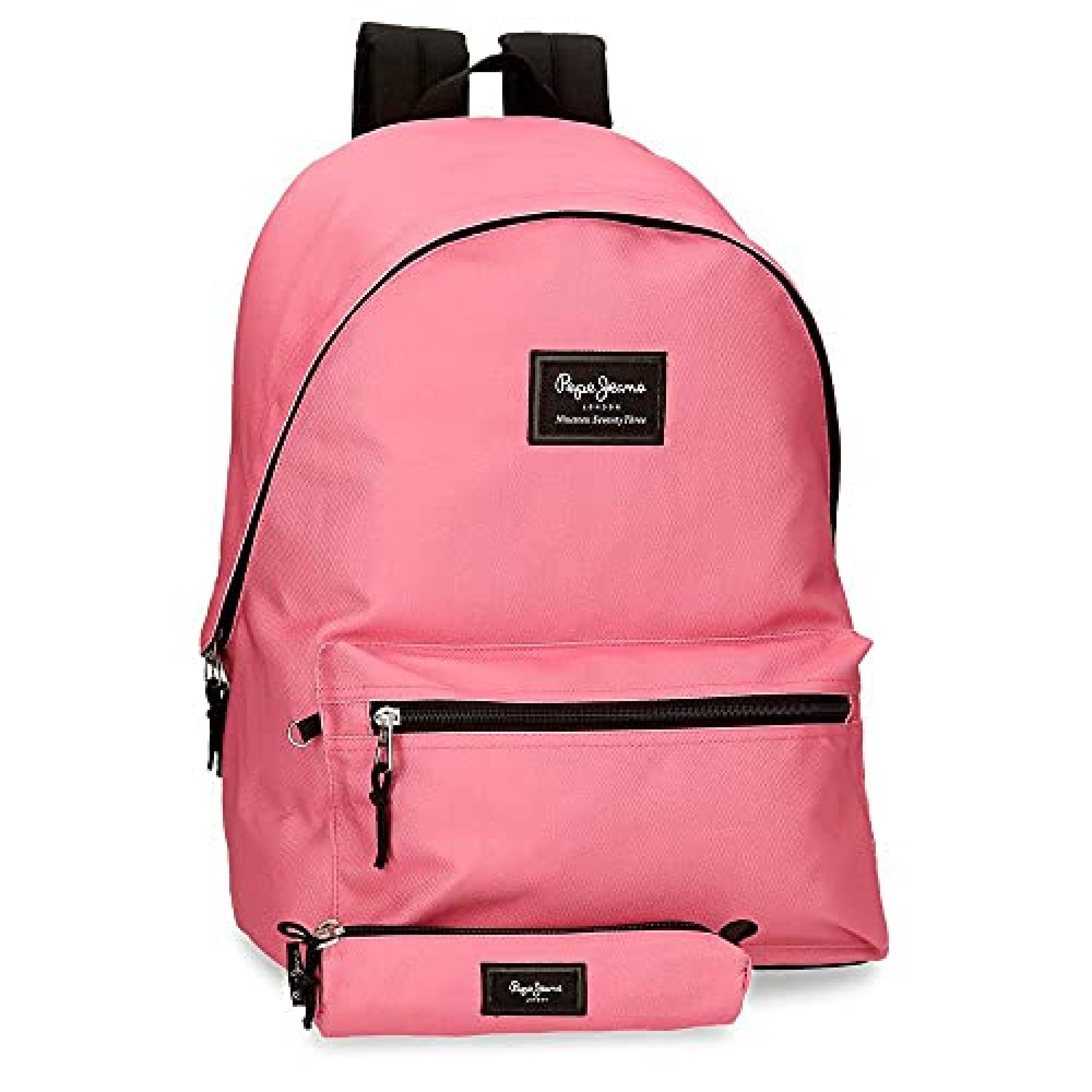 Pepe Jeans Aris, Equipaje Bolsa De Mensajero Niñas, Fucsia, 31x44x17.5 Cms