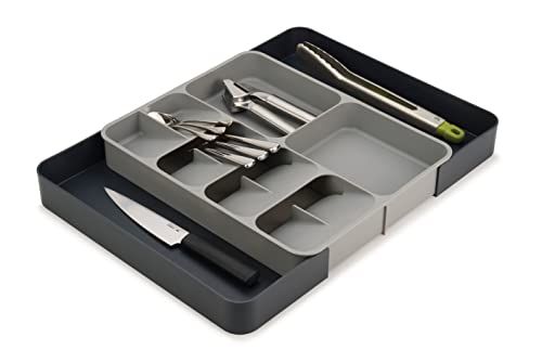 Joseph Joseph Drawerstore - Organizador Extensible Para Cubiertos, Utensilios y Artilugios - Gris