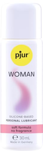 pjur WOMAN - Lubricante de silicona para mujeres - para sexo estimulante y placer duradero - ideal para piel sensible (30ml)