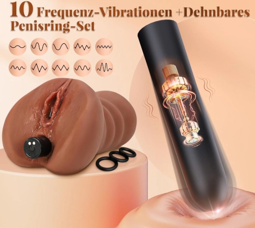 Masturbador vagina realista 3D