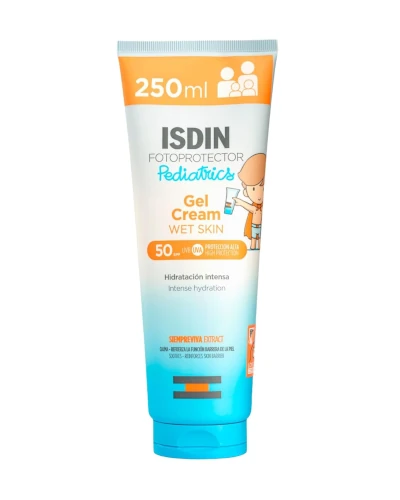 ISDIN Fotoprotector Gel Cream Wet Skin Pediatrics SPF 50 Protector Solar Corporal Con Textura Gel