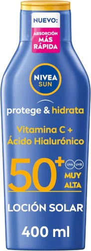 NIVEA SUN Protege & Hidrata - Leche Solar FP50+ - Protector Solar Corporal