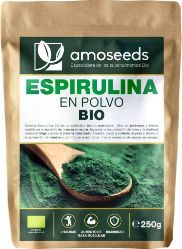 Amoseeds Espirulina en polvo BIO