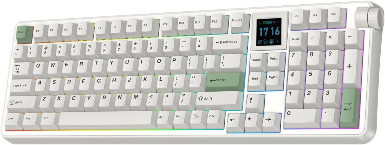 EPOMAKER RT100 Pro Teclado Gaming Mecánico Inalámbrico de 3 Modos