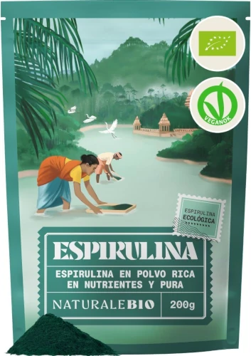 NaturaleBio Alga Espirulina Ecológica En Polvo 200g