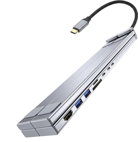 Umanity Soporte Ordenador Portátil 8 en 1 Docking Station USB C Laptop Stand Estación de Acoplamiento USB C Hub