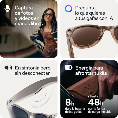 Ray-Ban Meta(Gen 2) Skyler Gafas IA caracteristicas